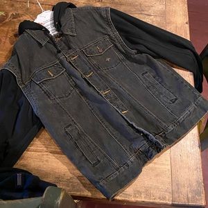 LRG trucker jacket hoodie